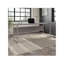 Bush Business Furniture Hybrid 72W Computer Table Desk with Metal Legs, Platinum Gray (HYD272PG)