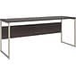 Bush Business Furniture Hybrid 72 W Computer Table Desk with Metal Legs, Storm Gray (HYD272SG)