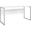 Bush Business Furniture Hybrid 60W Computer Table Desk with Metal Legs, White (HYD260WH)