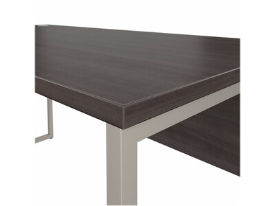 Bush Business Furniture Hybrid 60"W Computer Table Desk with Metal Legs, Storm Gray (HYD360SG)