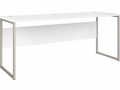 Bush Business Furniture Hybrid 72W Computer Table Desk with Metal Legs, White (HYD272WH)