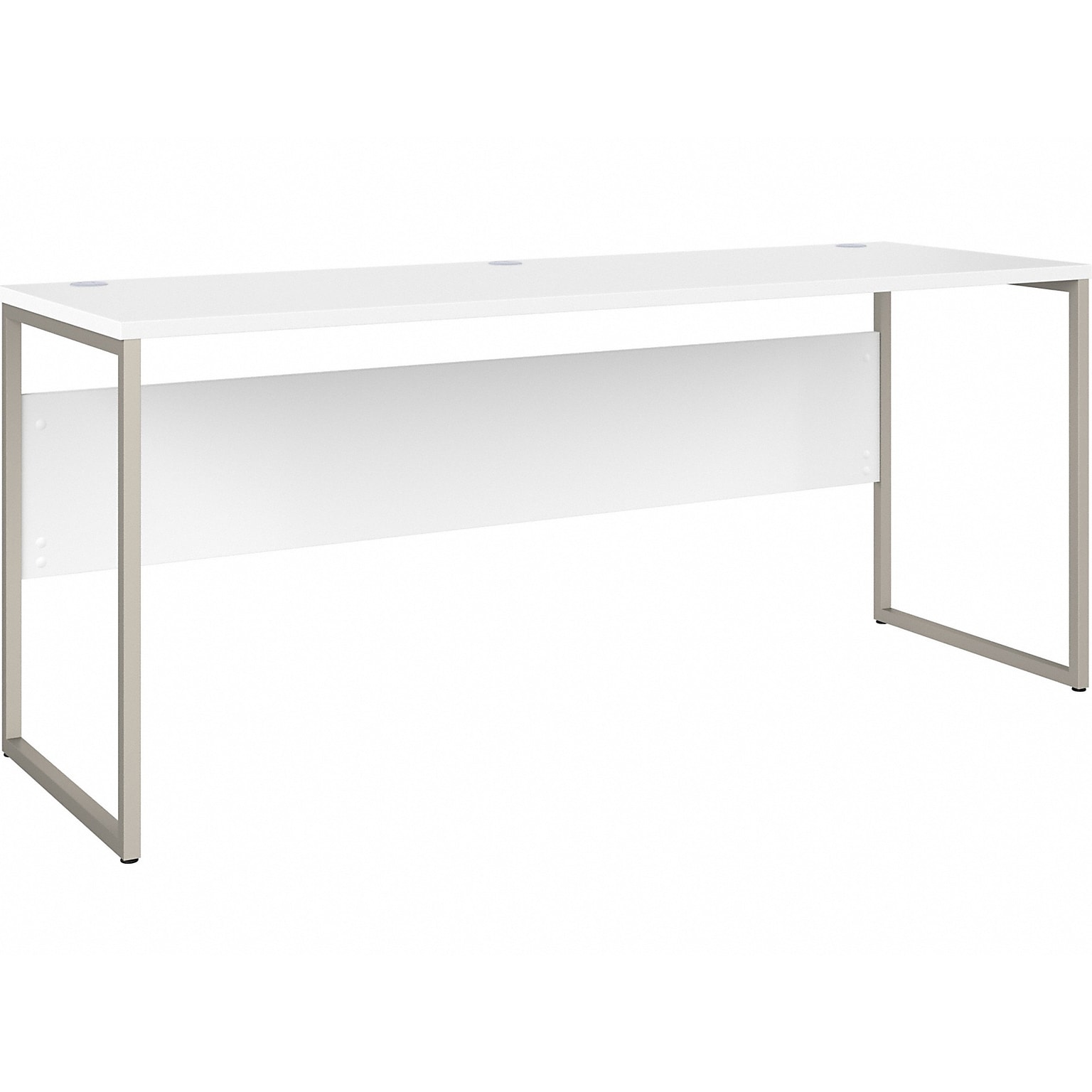 Bush Business Furniture Hybrid 72W Computer Table Desk with Metal Legs, White (HYD272WH)