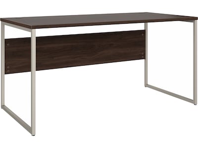 Bush Business Furniture Hybrid 60W Computer Table Desk with Metal Legs, Black Walnut (HYD360BW)