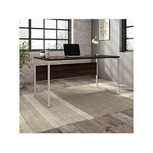 Bush Business Furniture Hybrid 60 W Computer Table Desk with Metal Legs, Black Walnut (HYD360BW)