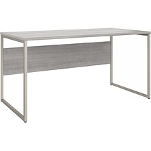 Bush Business Furniture Hybrid 60 W Computer Table Desk with Metal Legs, Platinum Gray (HYD360PG)