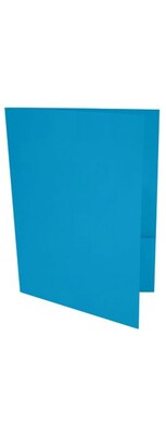 LUX 9 x 12 Presentation Folders, Standard Two Pocket, Pool, 100/Pack (LUX-PF-102-100)