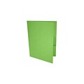 LUX 9 x 12 Presentation Folders, Standard Two Pocket, Limelight, 100/Pack (LUX-PF-101-100)