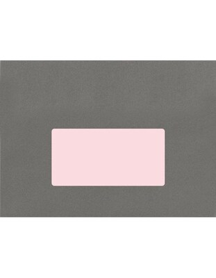 LUX 4 x 2 Rectangle Labels, 10 Per Sheet (10/Pack), Pastel Pink (46PP-10)