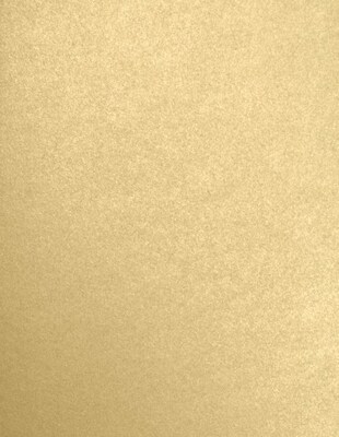 LUX Colored Paper, 32 lbs., 8.5 x 11, Blonde Metallic, 50 Sheets/Pack (FA5030-05-50)