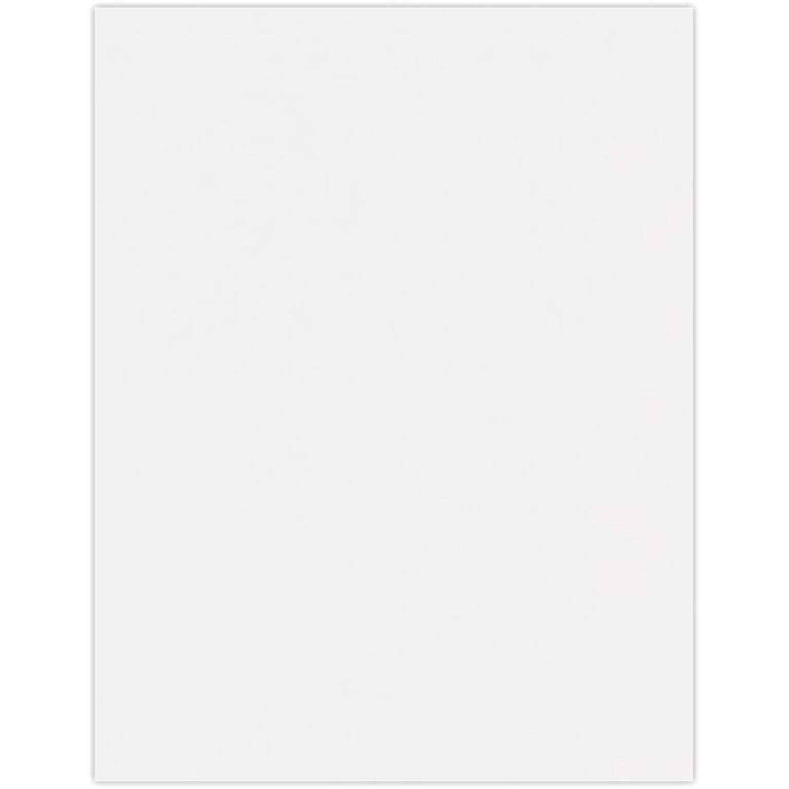 LUX 8 1/2 X 11 Cardstock 50/Pack, 130lb. White (81211-C-130W-50)