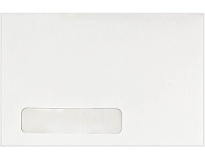 LUX Self Seal Window Envelope, 6 x 9, Bright White, 500/Pack (22646-500)