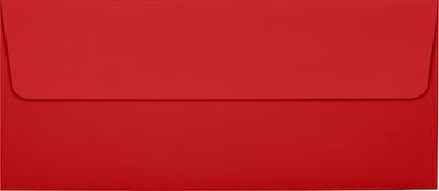 LUX Square Flap Self Seal #10 Invitation Envelope, 4 1/2 x 9 1/2, Ruby Red, 50/Pack (EX4860-18-50)