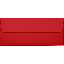 LUX Square Flap Self Seal #10 Invitation Envelope, 4 1/2 x 9 1/2, Ruby Red, 50/Pack (EX4860-18-50)