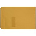 LUX 9 x 12 Open End Window Envelopes 50/Pack, 28lb. Brown Kraft (1590BK-50)