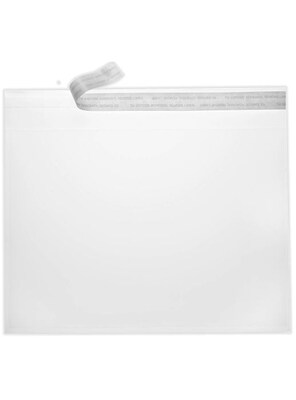 LUX Self Seal Booklet Envelope, 9 x 12, Crystal Clear, 50/Pack (CC9X12-50)