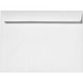 LUX Moistenable Glue Booklet Envelope, 9 x 12, Bright White, 50/Pack (12328-50)