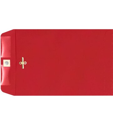 LUX 6 x 9 Clasp Envelopes 250/Pack, Ruby Red (87881-250)