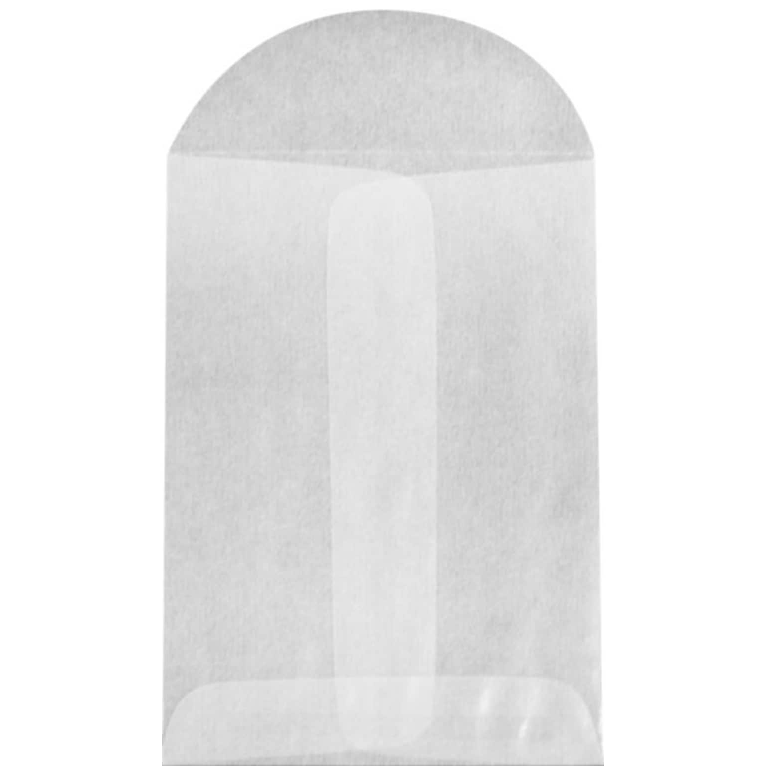 LUX #1 Glassine Coin Envelopes (2-1/4 x 3-1/2) 50/Pack, 30lb. (GLASS-09-50)