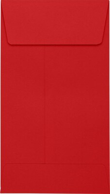 LUX #5 1/2 Coin Envelopes (3 1/8 x 5 1/2) 500/Pack, Ruby Red (LUX512CO18500)
