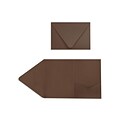 LUX A7 Pocket Invitations (5 x 7) 60/Pack, Chocolate (EX10LEBA711PF60)