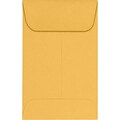 LUX Moistenable Glue #1 Currency Envelopes, 2 1/4 x 3 1/2, Brown Kraft, 250/Pack (94680-250)