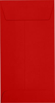 LUX Self Seal #7 Coin Envelope, 3 1/2 x 6 1/2, Ruby Red, 250/Pack (LUX-7CO-18-250)