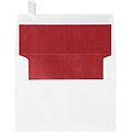 LUX A2 (4 3/8 x 5 3/4) - White w/Red LUX Lining 500/Pack, White w/Red LUX Lining (FLWH4870-01-500)