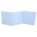 LUX 6 1/4 x 6 1/4 Z-Fold Invitation 50/Pack, Baby Blue (LUX614ZF-13-50)