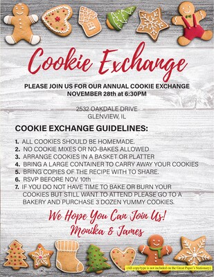 Great Papers Holiday Cookies Christmas Letterhead, Multicolor, 50/Pack (2021110)