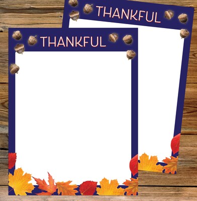 Great Papers Thankful Thanksgiving Letterhead, Multicolor, 50/Pack (2021119)