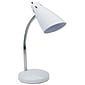 V-Light LED Gooseneck Desk Lamp, 15", White/Chrome (SVCA150002W)