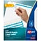 Avery Index Maker Print & Apply Label Dividers, 5-Tab, White, Set (11416)