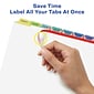 Avery Index Maker Paper Dividers with Print & Apply Label Sheets, 8 Tabs, Pastel, 25 Sets/Pack (11993)