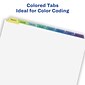 Avery Index Maker Paper Dividers with Print & Apply Label Sheets, 8 Tabs, Pastel, 25 Sets/Pack (11993)