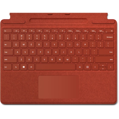 Microsoft 8XA-00021 Surface Pro Signature Fabric Keyboard Cover for 13 Surface Pro, Poppy Red