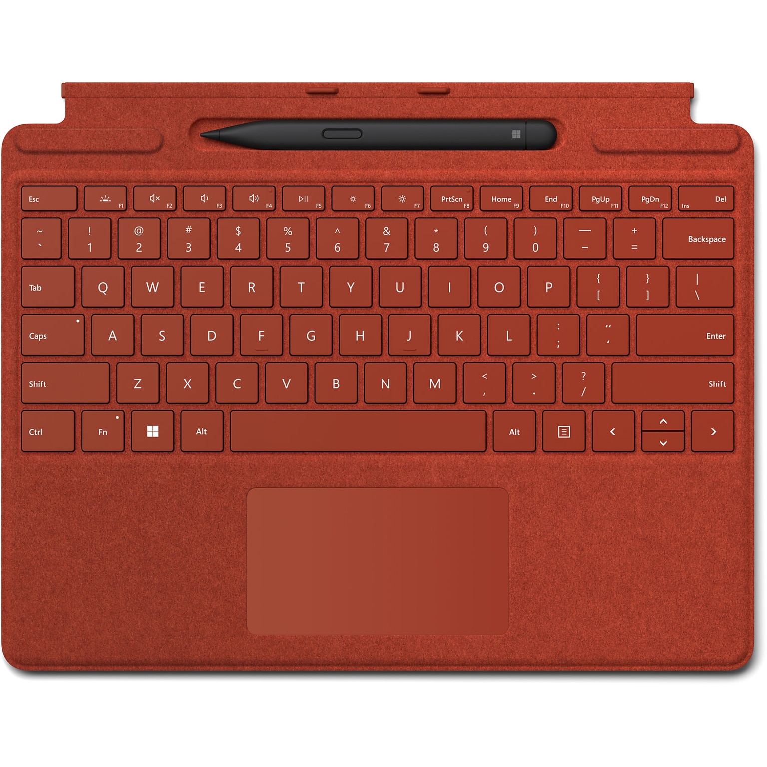 Microsoft 8X6-00021 Surface Pro Signature Fabric Keyboard Cover for 13 Surface Pro, Poppy Red