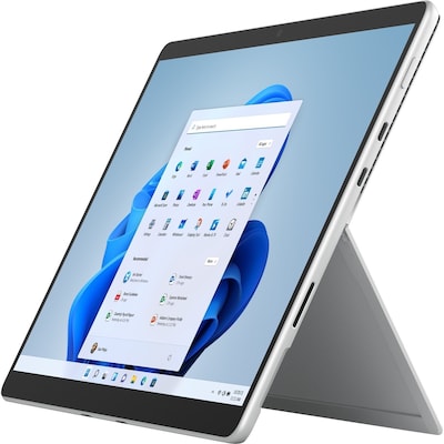 Microsoft Surface Pro 8 Multi-Touch 13 Tablet, WiFi, 8GB RAM, 512GB SSD, Windows 11 Home, Platinum (EBP-00001)