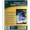 A & W Office Supplies Clear Page Protectors, 9.25 x 11.25, 10/Pkg (42510)