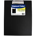 C-Line Black Vinyl Clipboard Folder, 12.75 x 9 (30601)