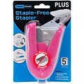 Plus Corporation Pink Staple-Free Stapler Paper Clinch (31-253)