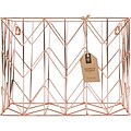 U Brands Copper Wire Hanging File Basket, 1/Pkg (854U0106)