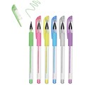 Multicraft Imports Pastels Living In Color Color-Flow Gel Pen Set, 6/Pkg (PA478-A)