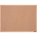 Mead Oak Finish Frame Cork Bulletin Board, 23L x 17W (380342Q)