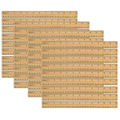 Westcott 12 School Wood Ruler, Pack of 36 (ACM10377-36)