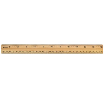 Westcott 12 School Wood Ruler, Pack of 36 (ACM10377-36)