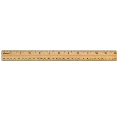 Westcott 12" School Wood Ruler, Pack of 36 (ACM10377-36)