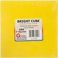 Hygloss Assorted Bright Colors Paper Cube, 5 x 5, 250 Sheets/Pkg (61555)