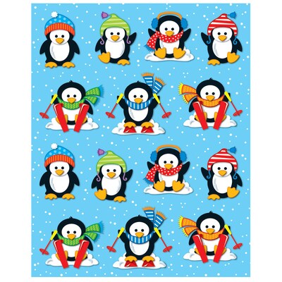 Carson Dellosa Education Penguins Shape Stickers, 84 Per Pack, 12 Packs (CD-168034-12)