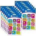 Carson Dellosa Education Kind Vibes Smiley Faces Shape Stickers, 72/Pack, 12 Packs (CD-168306-12)