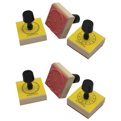 Ready 2 Learn Clock Stamp Set, 2/Bundle (CE-099-2)